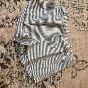 SHEIN Black and White Striped Shorts